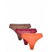 Thong 3Pk *Villkorat Erbjudande Stringtrosa Underkläder Rosa Calvin Klein