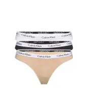 Thong 3Pk *Villkorat Erbjudande Stringtrosa Underkläder Svart Calvin Klein