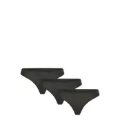 Thong 3Pk Stringtrosa Underkläder Svart Calvin Klein