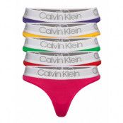 Thong 5Pk Stringtrosa Underkläder Multi/mönstrad Calvin Klein