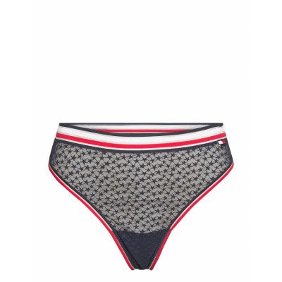 Thong Curve Stringtrosa Underkläder Blå Tommy Hilfiger