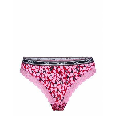 Thong Holiday Print Stringtrosa Underkläder Multi/mönstrad Tommy Hilfiger