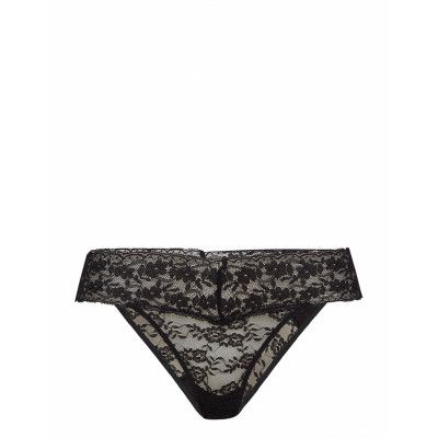 Thong Low Lacey Stringtrosa Underkläder Svart Lindex