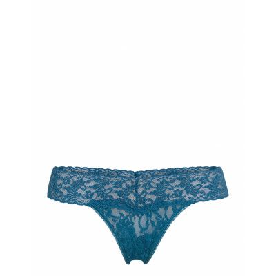 Hanky Panky Signature Lace, Low Rise Thong Stringtrosa Underkläder Blå Hanky Panky