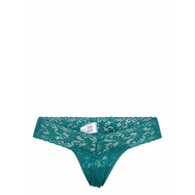 Hanky Panky Signature Lace, Low Rise Thong Stringtrosa Underkläder Blå Hanky Panky
