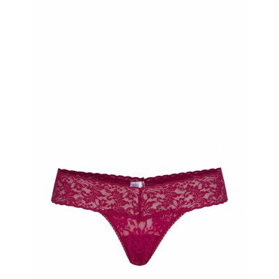 Hanky Panky Signature Lace, Low Rise Thong Stringtrosa Underkläder Rosa Hanky Panky