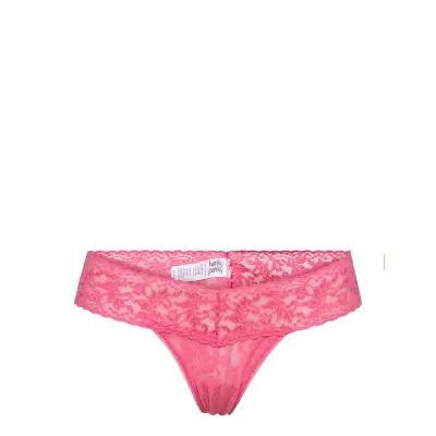 Hanky Panky Signature Lace, Low Rise Thong Stringtrosa Underkläder Rosa Hanky Panky