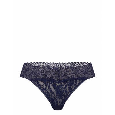 Thong Original Signature Lace Stringtrosa Underkläder Blå Hanky Panky