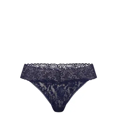 Thong Original Signature Lace Stringtrosa Underkläder Blå Hanky Panky