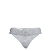 Thong Original Signature Lace Stringtrosa Underkläder Grå Hanky Panky