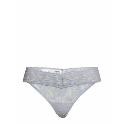Thong Original Signature Lace Stringtrosa Underkläder Grå Hanky Panky