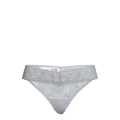 Thong Original Signature Lace Stringtrosa Underkläder Grå Hanky Panky
