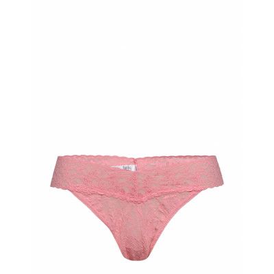 Thong Original Signature Lace Stringtrosa Underkläder Rosa Hanky Panky