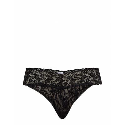 Thong Original Signature Lace Stringtrosa Underkläder Svart Hanky Panky