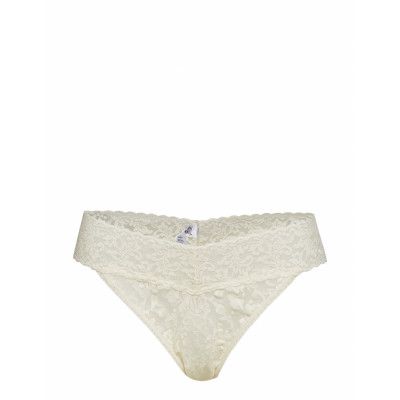 Thong Original Signature Lace Stringtrosa Underkläder Vit Hanky Panky