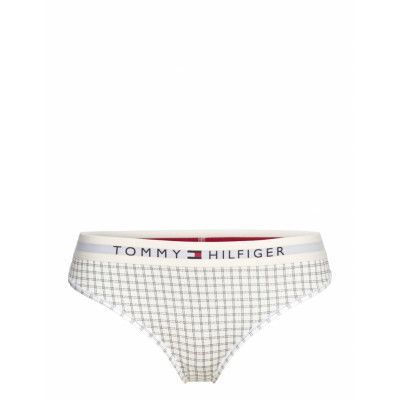 Thong Print Stringtrosa Underkläder Cream Tommy Hilfiger
