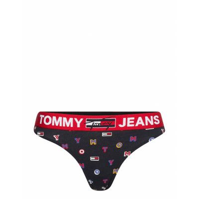 Thong Print Stringtrosa Underkläder Multi/mönstrad Tommy Hilfiger