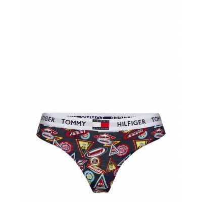 Thong Print Stringtrosa Underkläder Multi/mönstrad Tommy Hilfiger