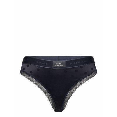 Thong Satin Stringtrosa Underkläder Blue Tommy Hilfiger