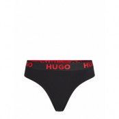 Thong Sporty Logo Stringtrosa Underkläder Svart HUGO