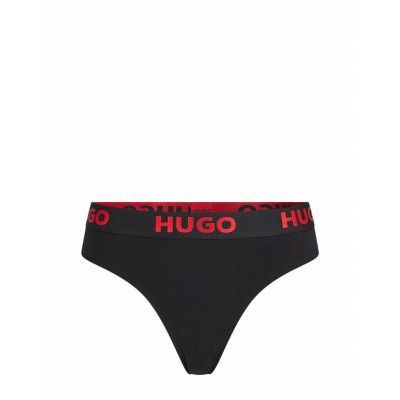 Thong Sporty Logo Stringtrosa Underkläder Svart HUGO