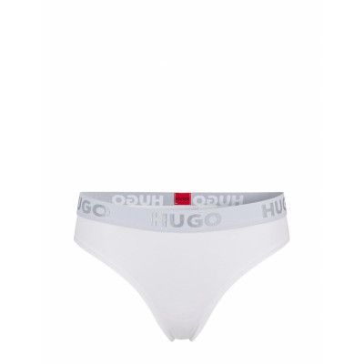 Thong Sporty Logo Stringtrosa Underkläder Vit HUGO