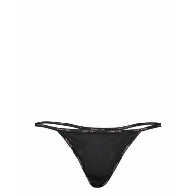 Thong String Stringtrosa Underkläder Svart Calvin Klein