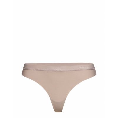 Thong Stringtrosa Underkläder Beige Calvin Klein
