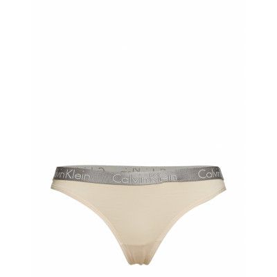 Thong Stringtrosa Underkläder Beige Calvin Klein