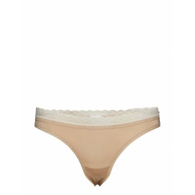 Thong Stringtrosa Underkläder Beige Calvin Klein