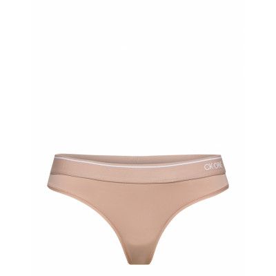 Thong Stringtrosa Underkläder Beige Calvin Klein