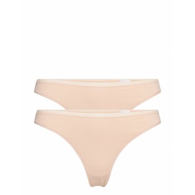 Thong Stringtrosa Underkläder Beige Schiesser