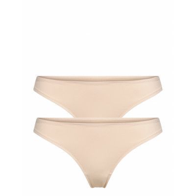 Thong Stringtrosa Underkläder Creme Schiesser