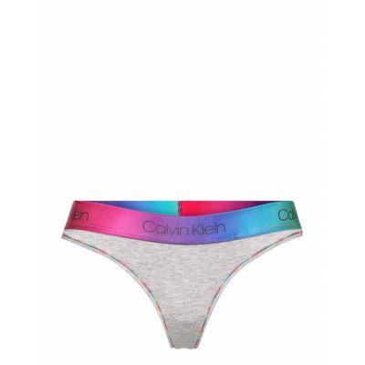 Thong Stringtrosa Underkläder Grå Calvin Klein