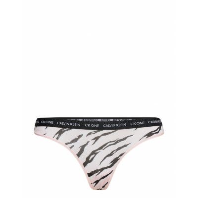 Thong Stringtrosa Underkläder Multi/mönstrad Calvin Klein