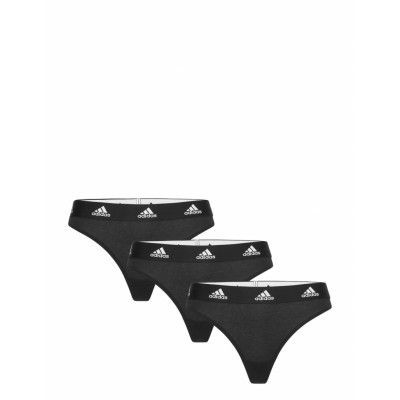 Thong Sport Panties Thong Svart Adidas Underwear