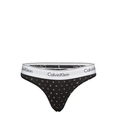 Thong Stringtrosa Underkläder Svart Calvin Klein