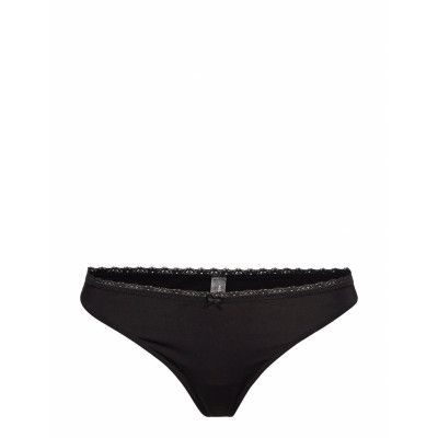 Thong Stringtrosa Underkläder Svart Schiesser