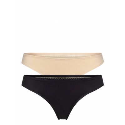 Thong Stringtrosa Underkläder Svart Schiesser