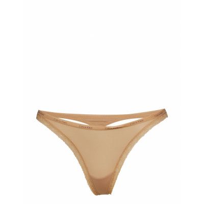 Thong Stringtrosa Underkläder Beige Calvin Klein