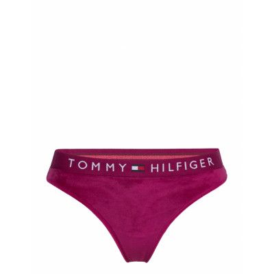Thong Velour Stringtrosa Underkläder Rosa Tommy Hilfiger