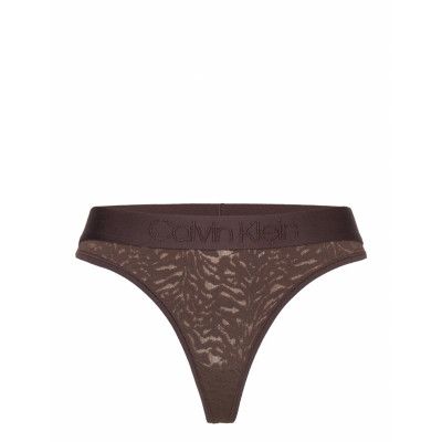 Thong *Villkorat Erbjudande Stringtrosa Underkläder Brun Calvin Klein