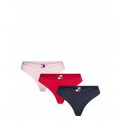 Tommy Hilfiger 3 Pack Thong Röd