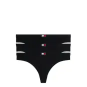 Tommy Hilfiger 3 Pack Thong Svart