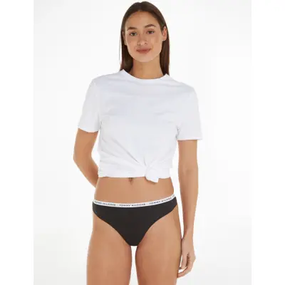 Tommy Hilfiger 3P Thong - Black - M