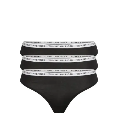 Tommy Hilfiger 3P Thong Svart