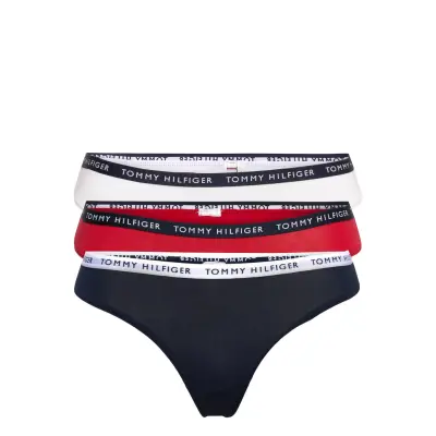 Tommy Hilfiger 3P Thong - White - XS