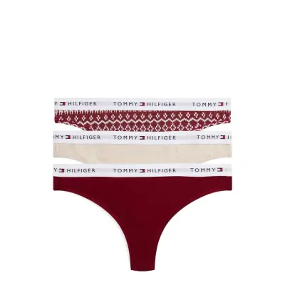 Tommy Hilfiger Gift 3 Pack Thong Prt Multi/patterned