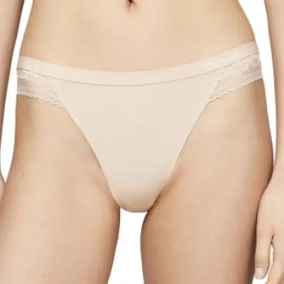 Tommy Hilfiger Lace Trim Logo Thong