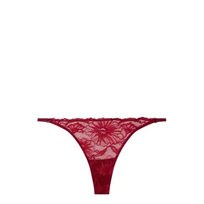 Tommy Hilfiger Lurex Tanga Thong Röd